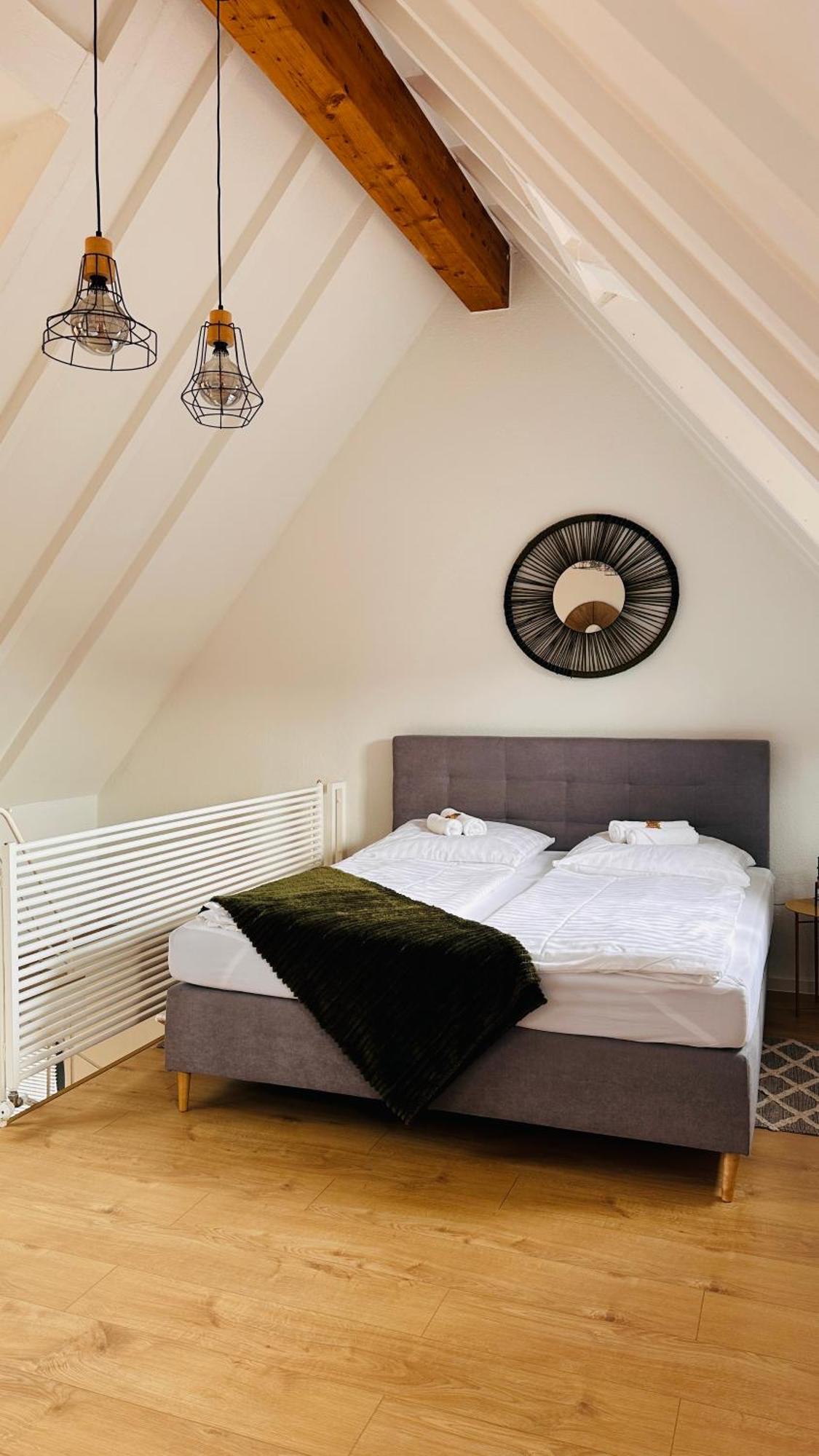 Amao-Green I 90Qm I Penthouse Maisonette Mit Rooftop I City Center I King-Size Betten Lahr  Exterior foto